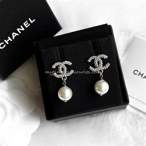 pink chanel earrings|chanel pearl drop earrings price.